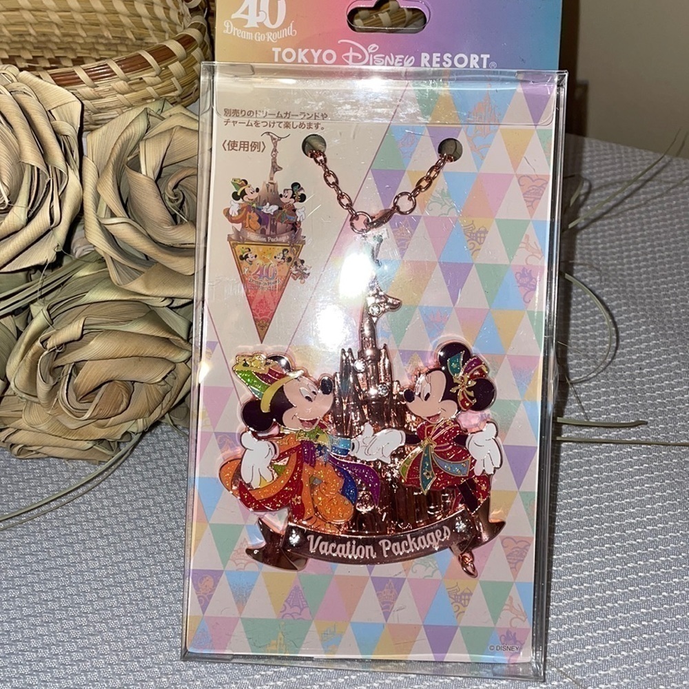 disney luggage tag collectible Tokyo vacation collectible pin hanger wdw